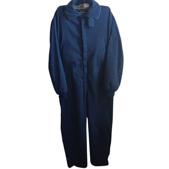 Mens 38 Small Vintage Coveralls 70's Sears Work & Leisure Blue Mechanic Cosplay - Picture 2 of 9